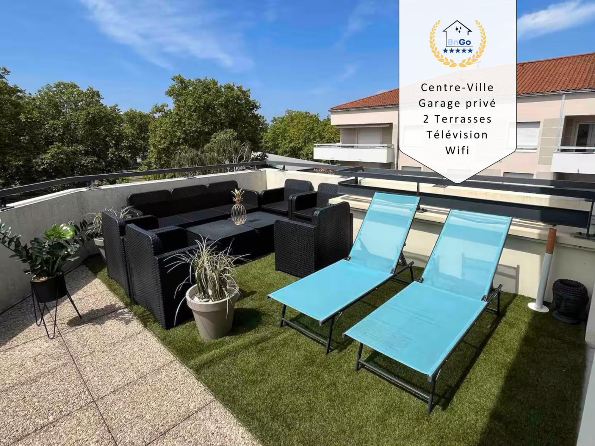 Bngo I Immense Rooftop Lyon I 2 Chambres, 4 Places Parkings, 2 Immenses Terrasses, 8 Personnes エクステリア 写真